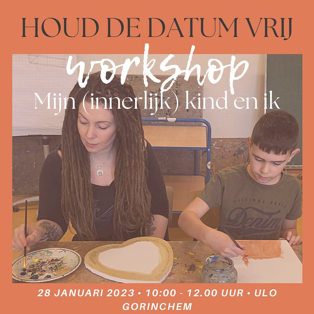 Foto van een poster van een workshop