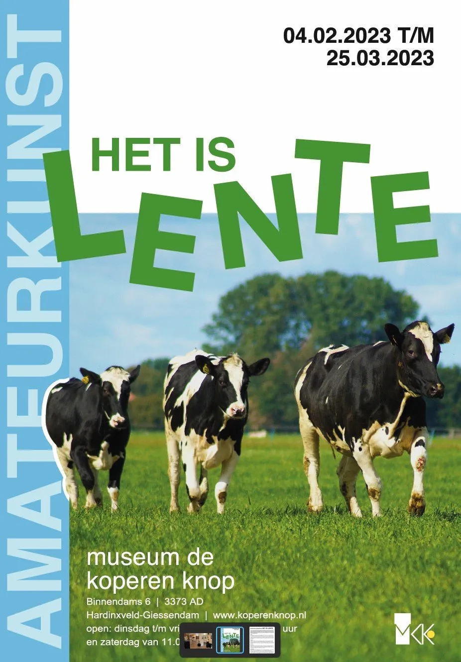 Foto van een poster het is lente