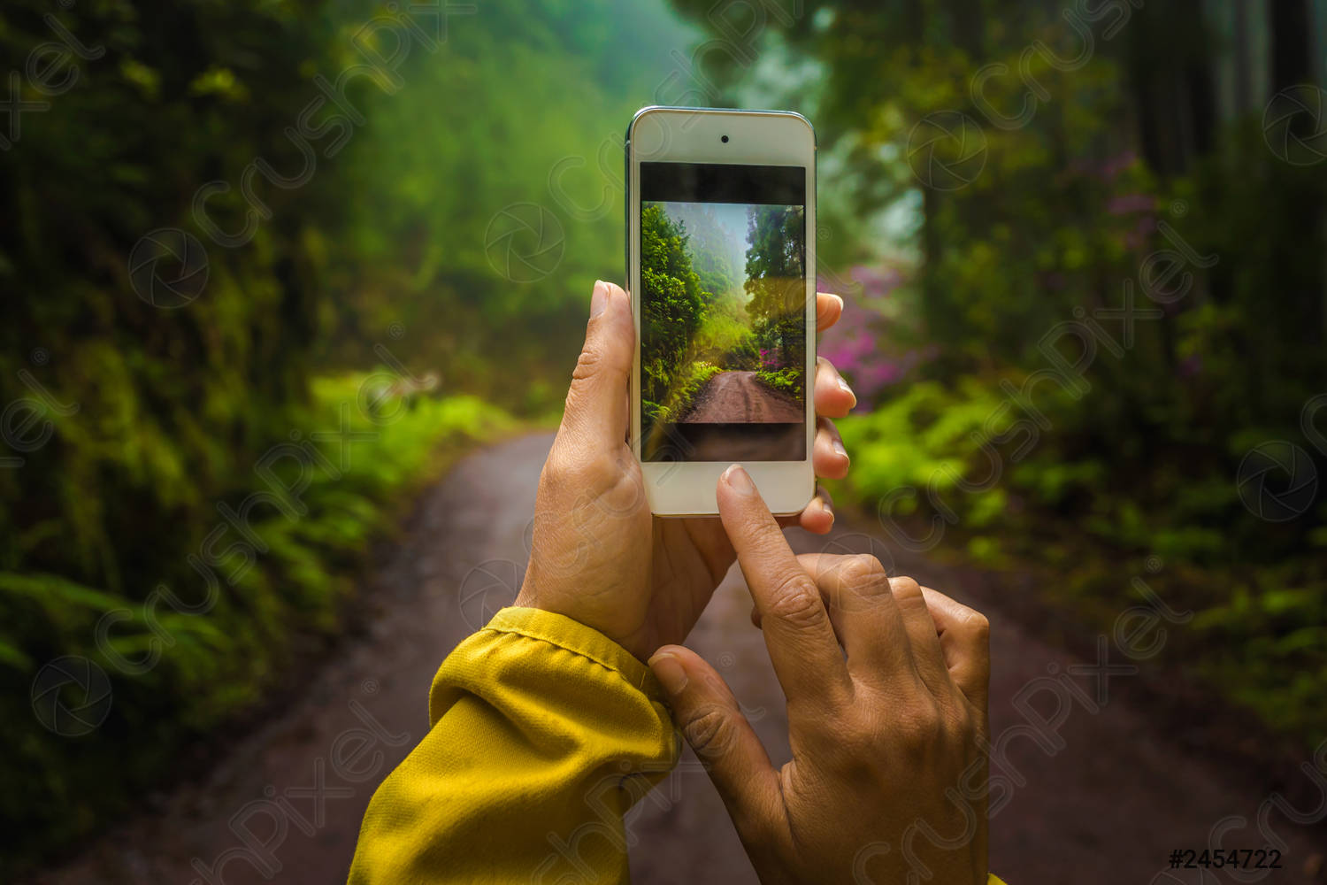 een foto maken met je smartphone.
