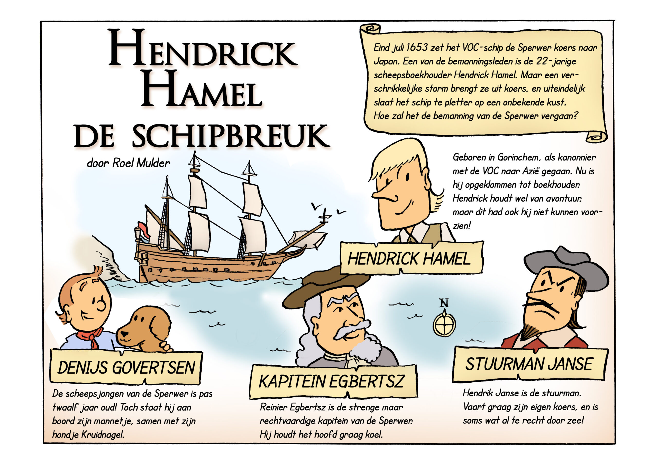 Spannende strip over Hendrick Hamel