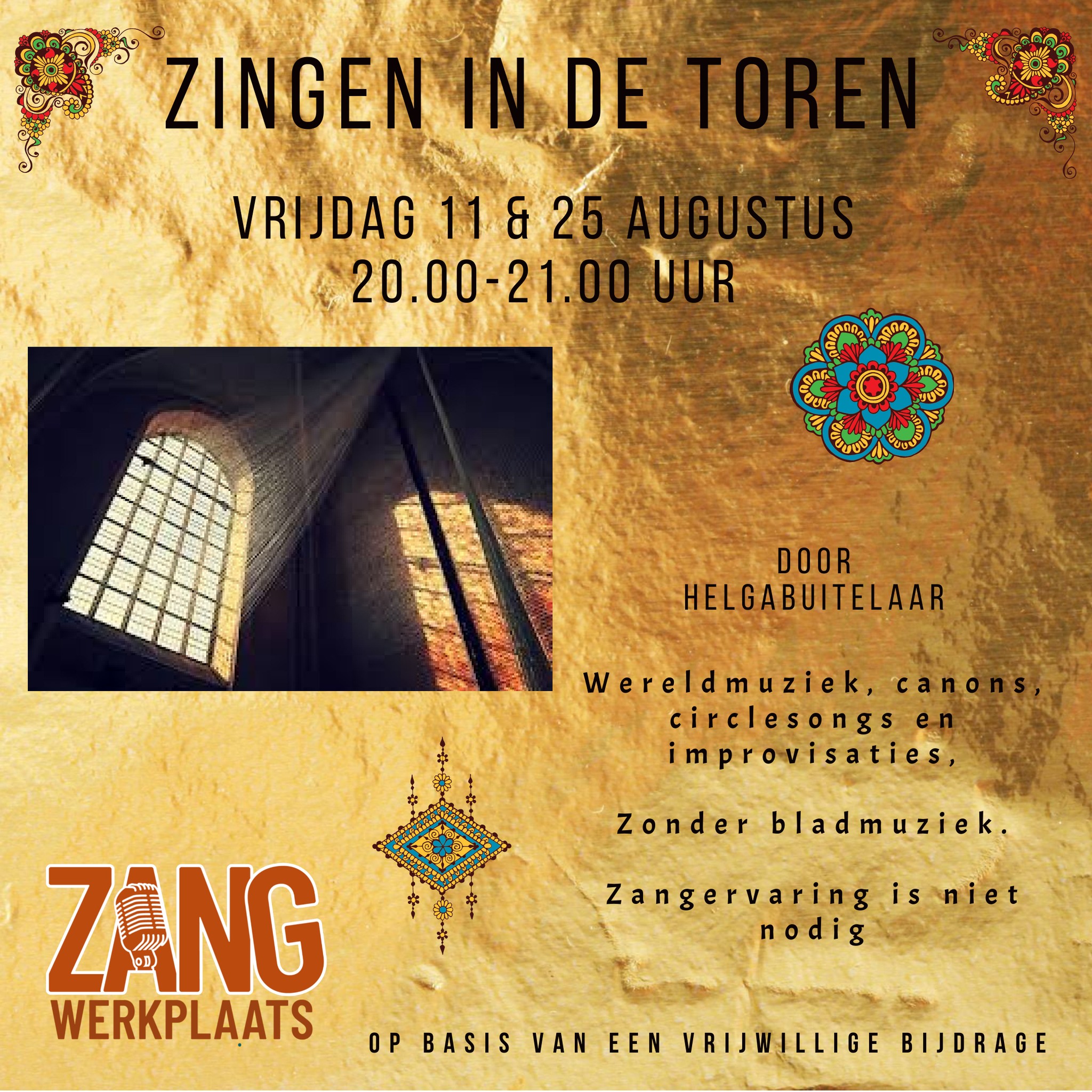 Afbeelding van poster van zingen in de toren