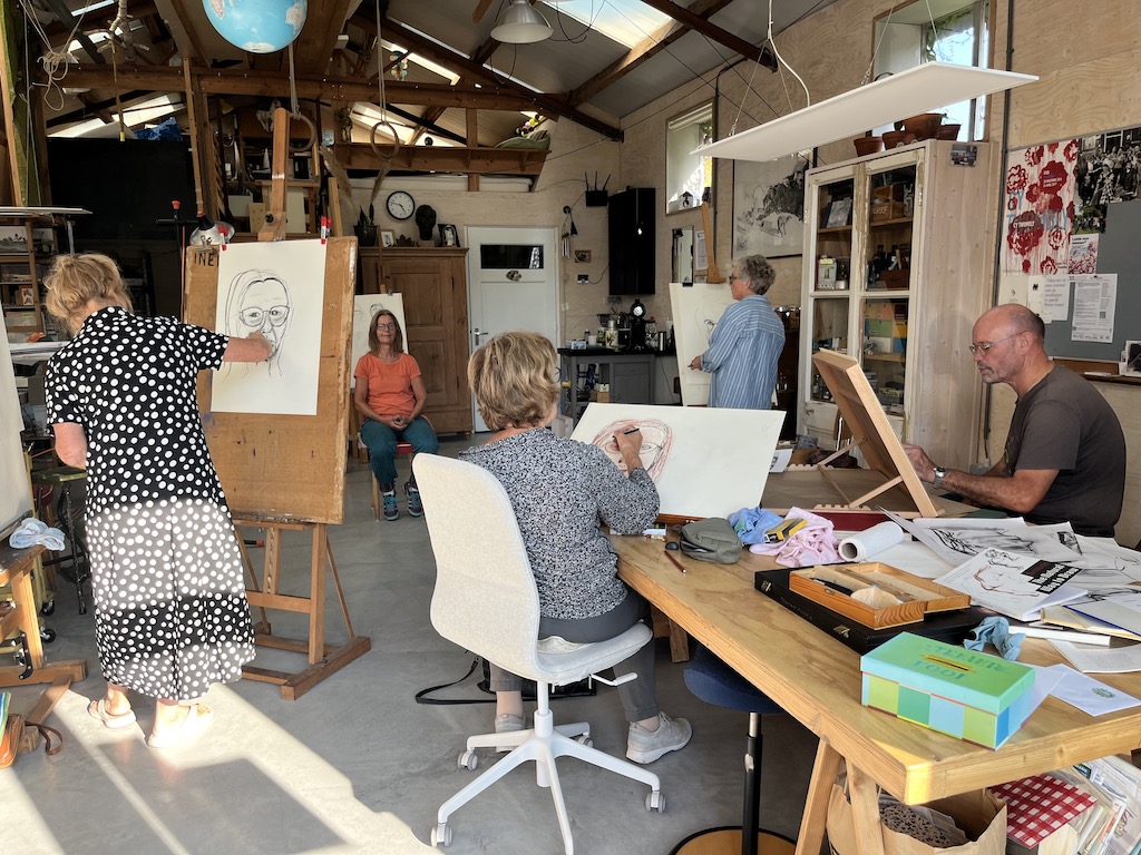 workshop portret tekenen