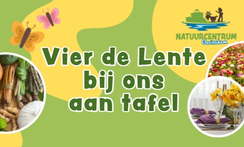 Vier de lente bij ons aan tafel
