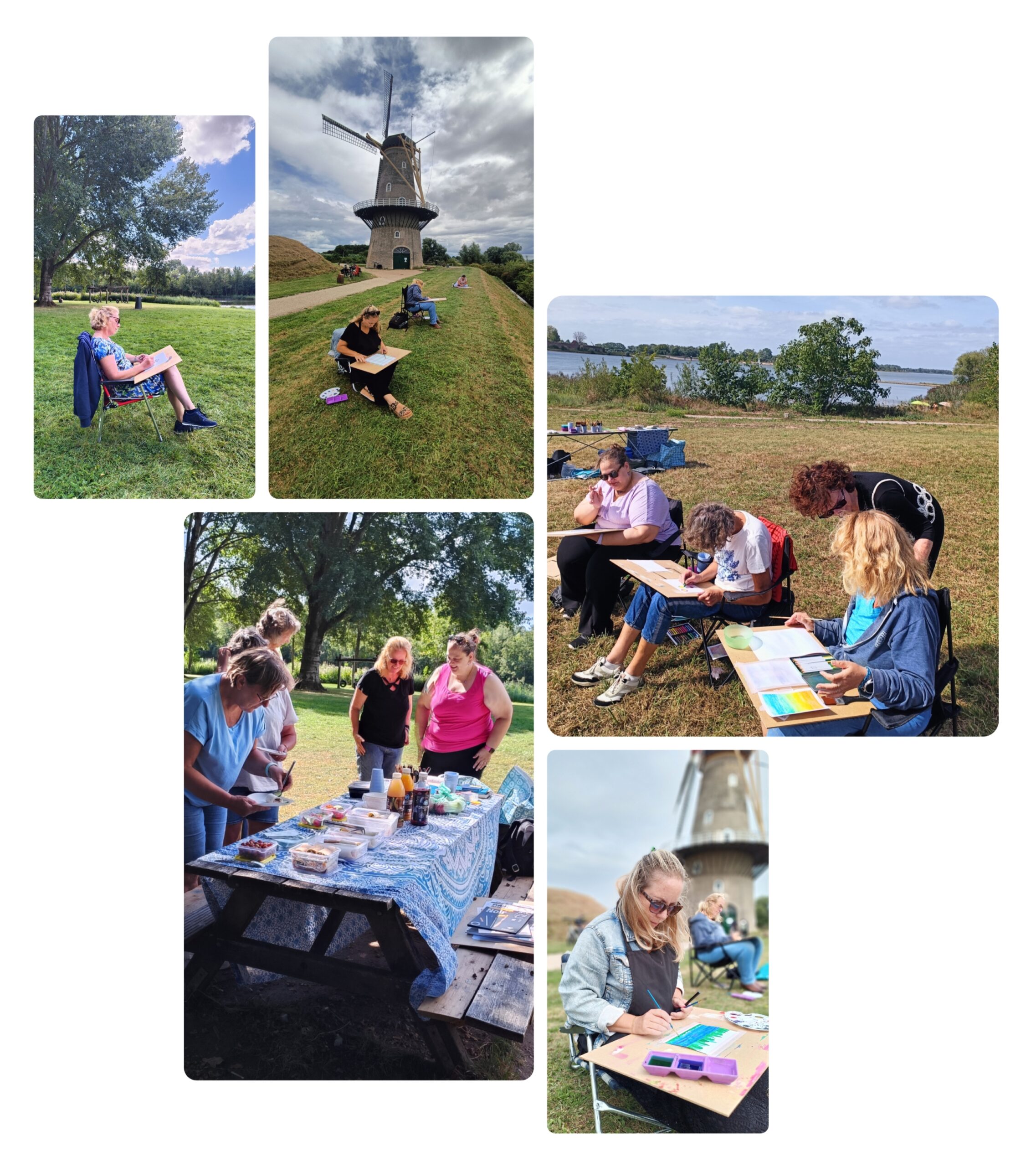 3-daagse Intuïtief tekenen en schilderen op inspirerende locaties in Gorinchem en omgeving!